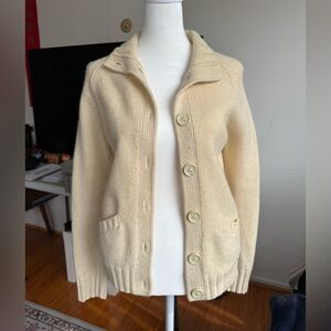 Cream Women's Cardigan Sweater